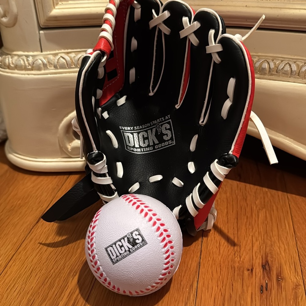 Toddler Baseball mitt & ball DICK’S MY First softball baby kids boys girls toy